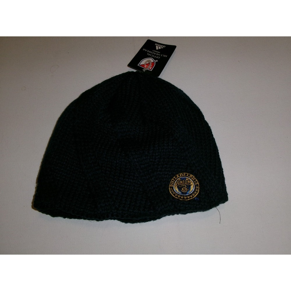 PHILADELPHIA SOUND MLS KNIT BEANIE TOBOGGAN Y2K 00s HAT CAP VINTAGE DEADSTOCK BK